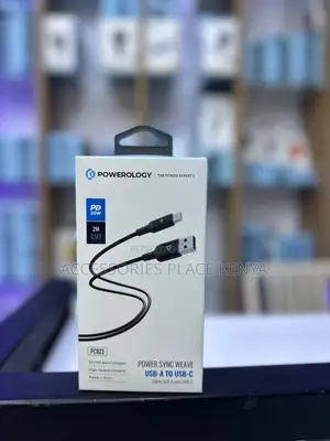 Powerology Power Sync Flex USB-A to USB-C Cable Cable 2 Meter - Grey