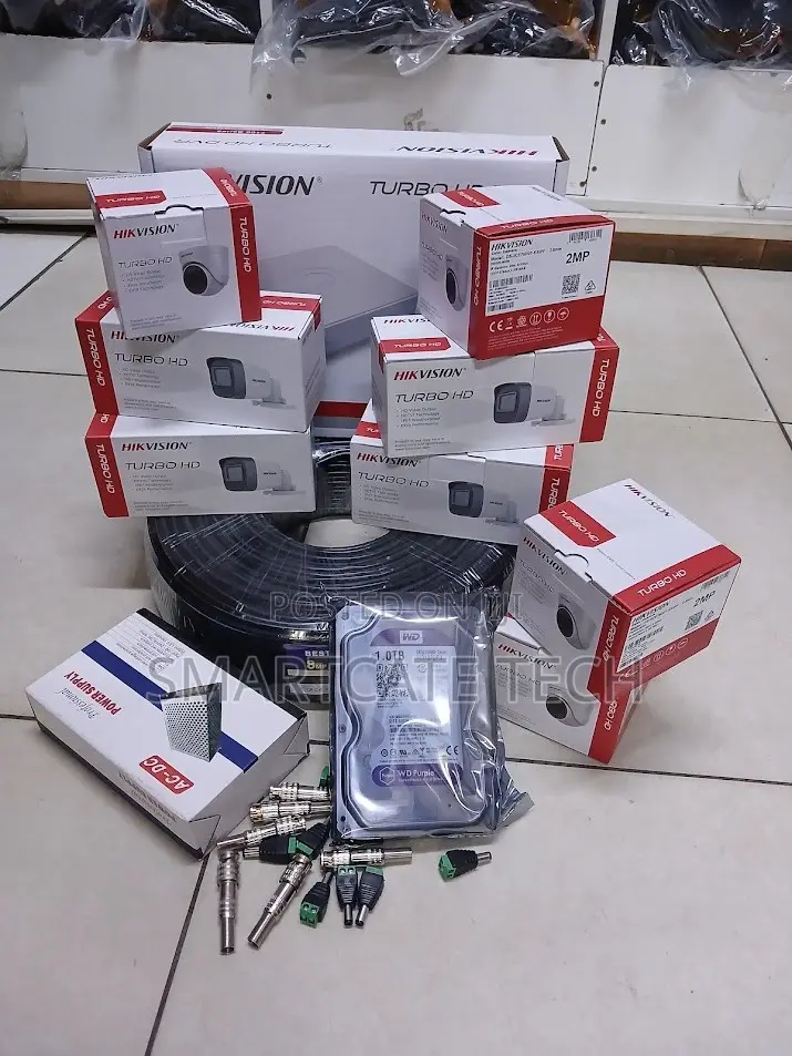 Hikvision 8CH CCTV Kit – 8 Cameras Complete Security System
