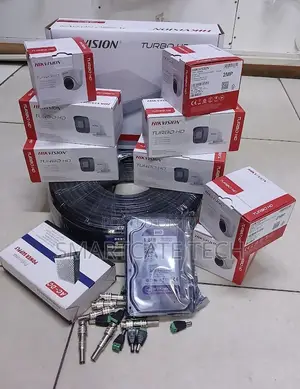 8PCS Hikvision CCTV Cameras With 8CH DVR – Full Security Kit