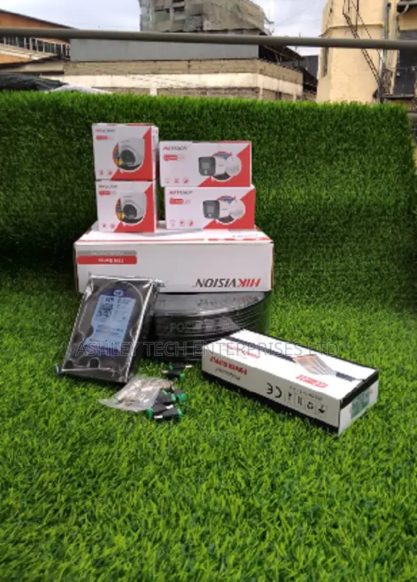 Hikvision 4 Channel CCTV Security System – Complete 4 Camera Kit
