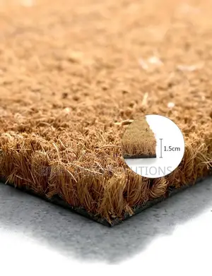 Commercial Coir Entrance Mat 15mm Heavy Duty Natural Rubber Backed Mat