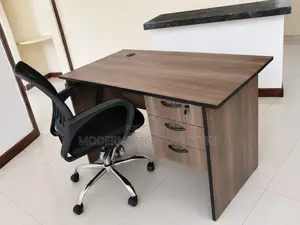 Office Furni_ Office Table and Mesh Chair