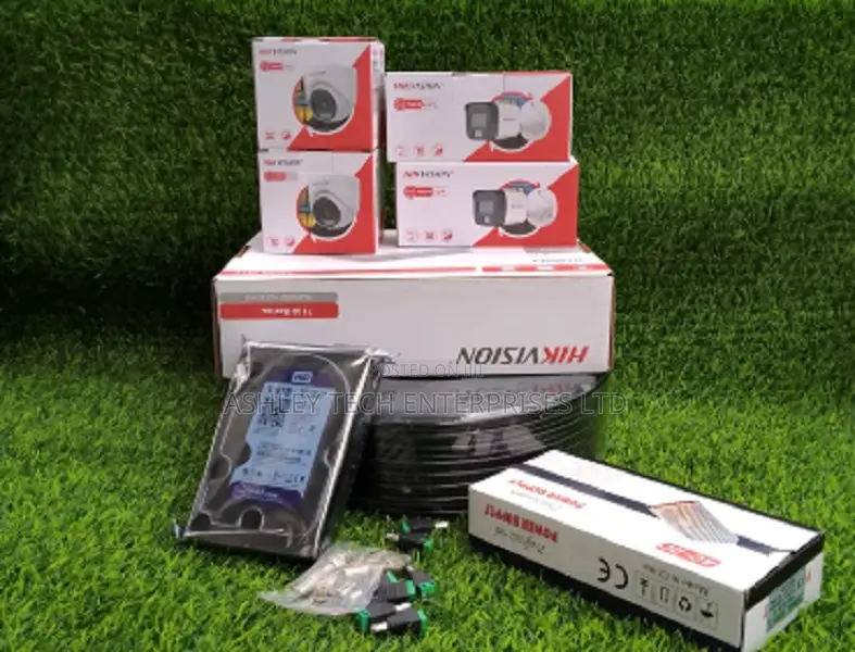 Hikvision 4 Cameras Full CCTV Kit – DVR, Cable Accessories