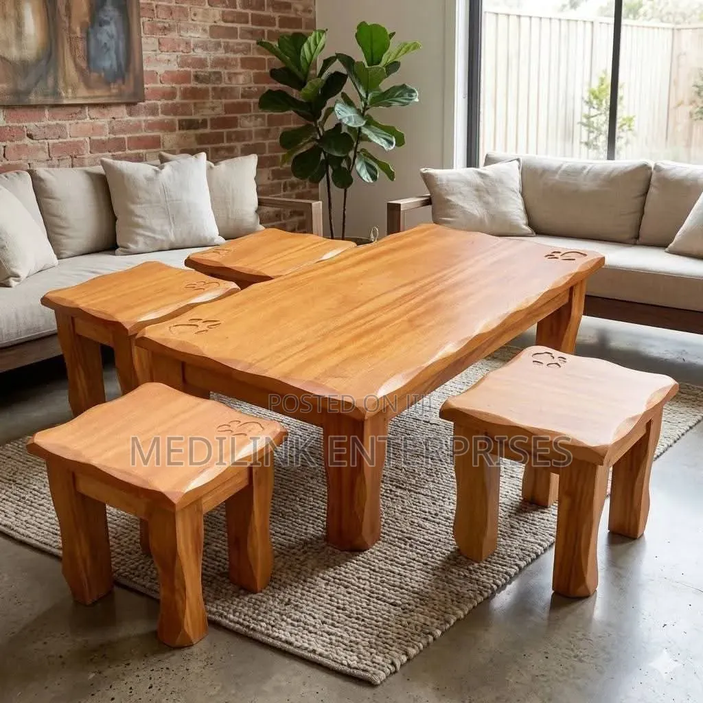 Wooden Solid Stacked Table for Home Stay