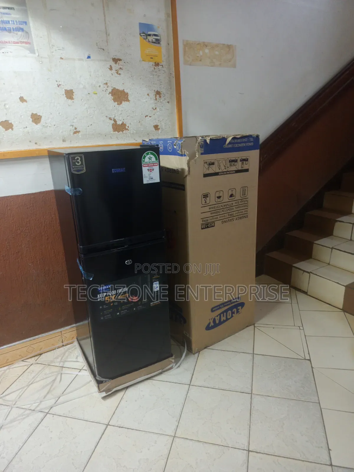 Ecomax 138L Double Doors Fridge and Freezer Energy Saving 