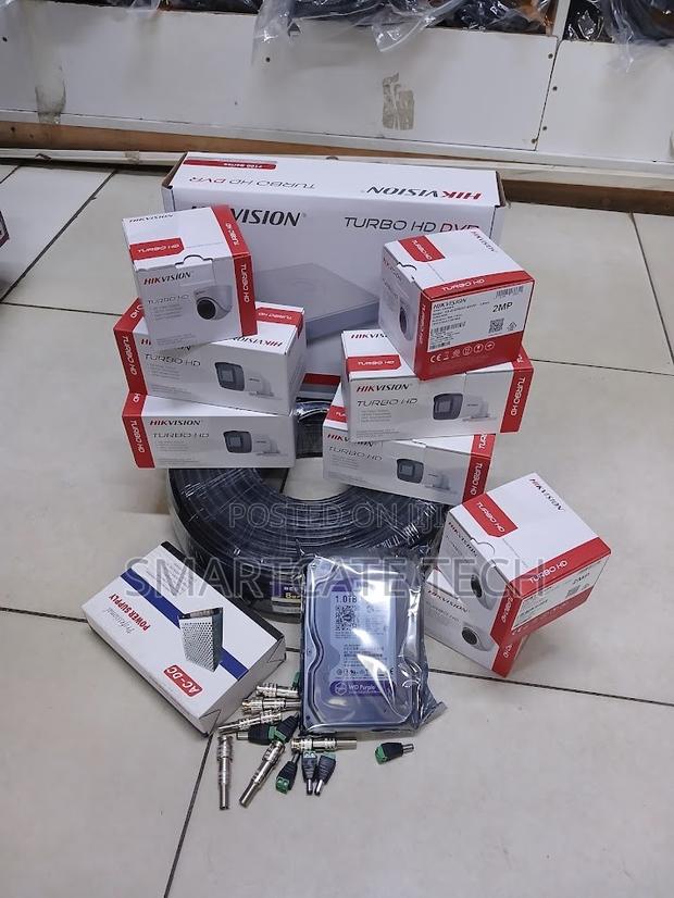 8 Cameras Hikvision CCTV Full Set – DVR Accessories Included - main view