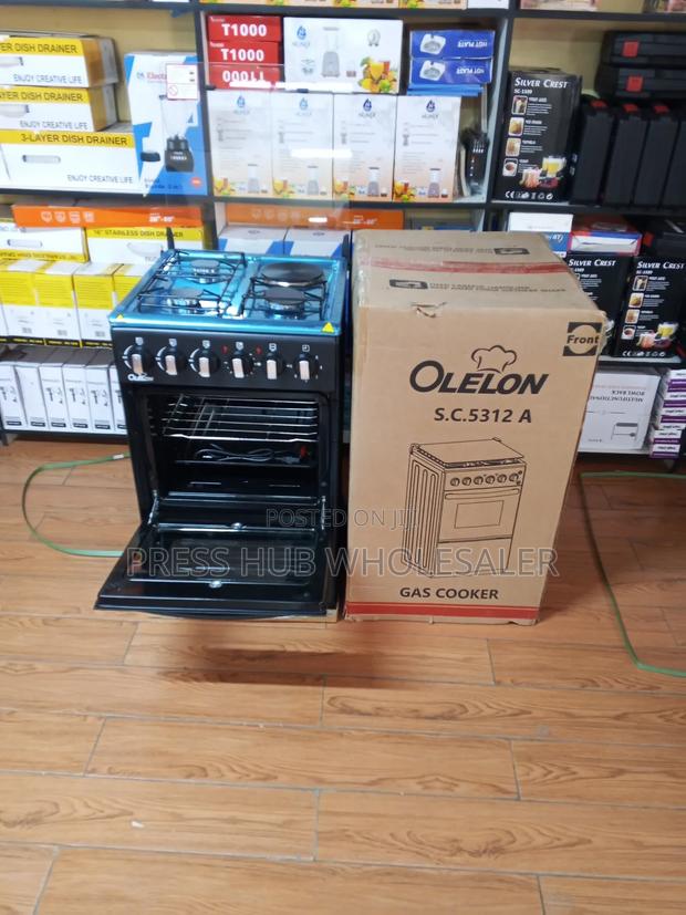 3+1 Olelon Standing Gas Cooker, - thumbnail 2