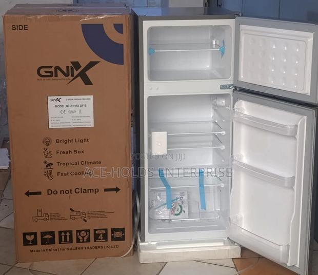 GNIX 125 Litres Double Door Fridge - Silver Color - thumbnail 2