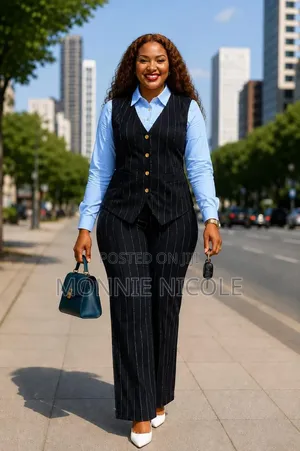Office Trouser 3-Piece Suit (Trouser-Shirt-Half Coat)