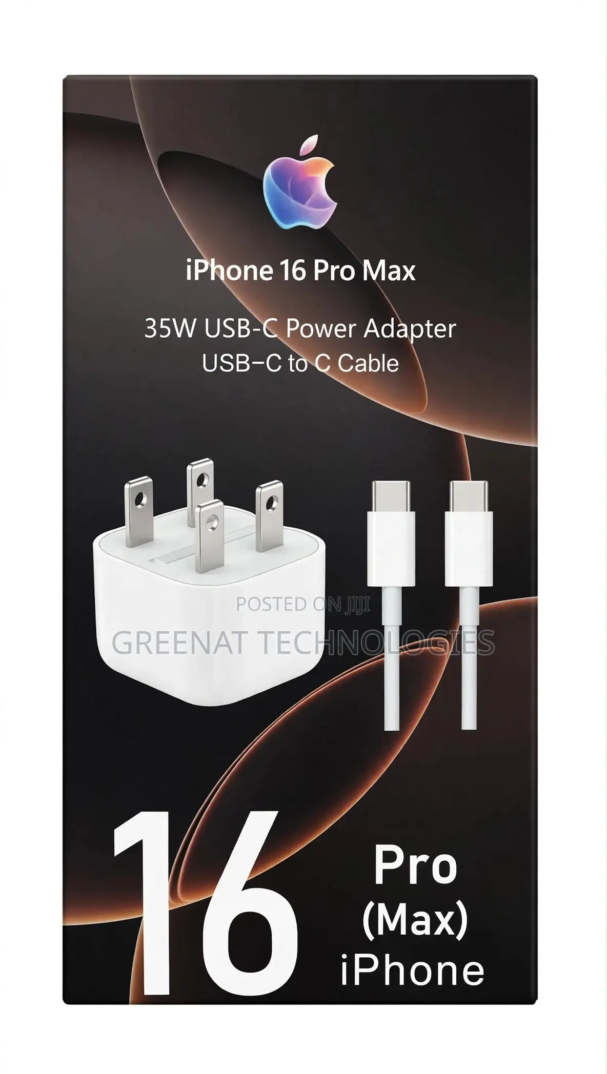 iPhone 16 Pro Max 35W USB-C Power Adapter Fast