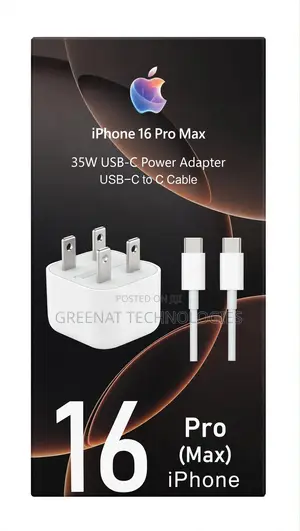 iPhone 16 Pro Max 35W USB-C Power Adapter Fast