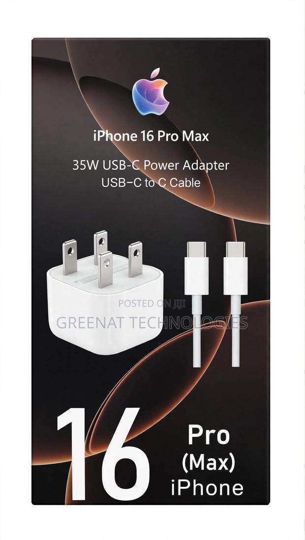 iPhone 16 Pro Max 35W USB-C Power Adapter Fast