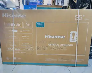 Hisense 55”uhd Smart Frameless TV -55a6qken