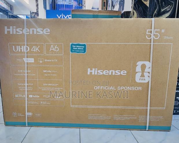 Hisense 55”uhd Smart Frameless TV -55a6qken
