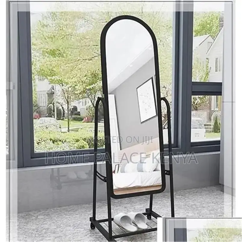 Mirror; Full Length Mirror With Storage for Modern Home Interiors