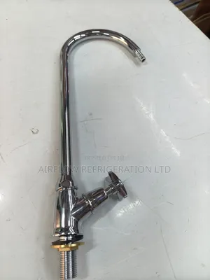 Chrome/Silver School Laboratory Water Tap Swan Neck