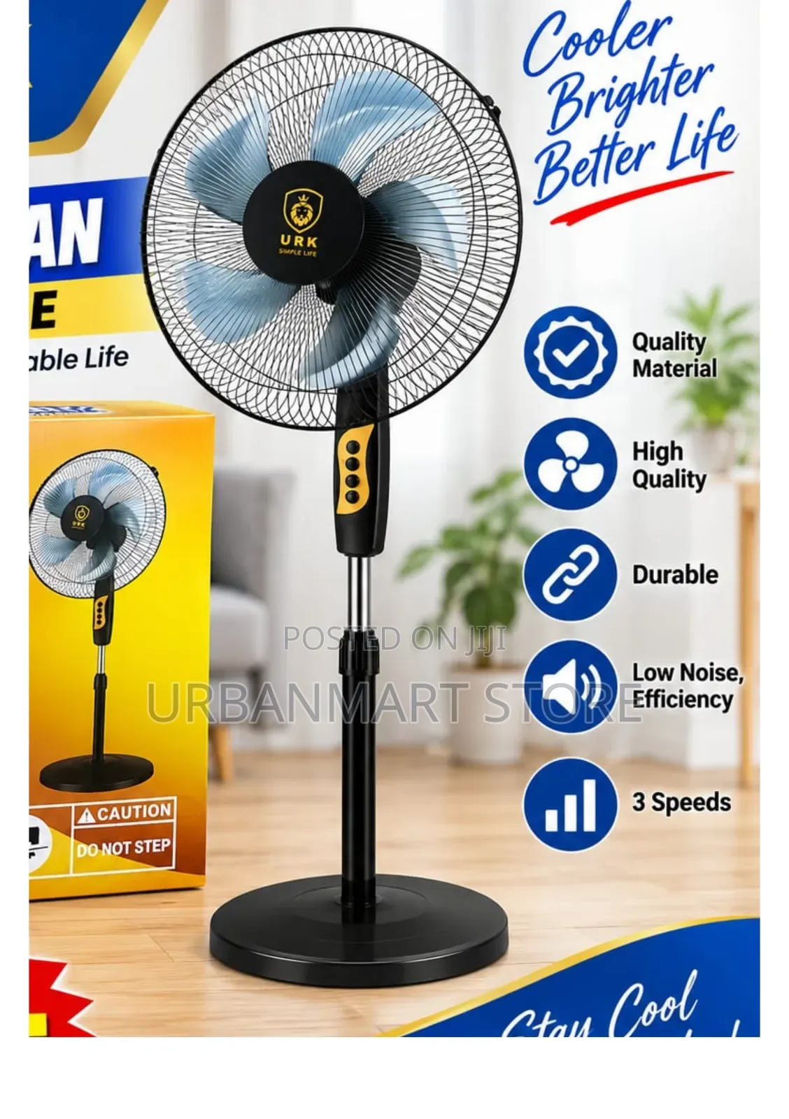 URK 16 Inch Stand Fan