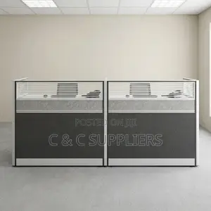 Modern 2-Way Straight Workstation Desk.