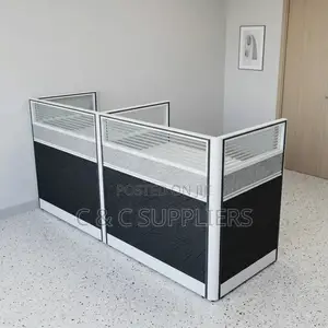 Modern 2-Way Straight Workstation Desk.
