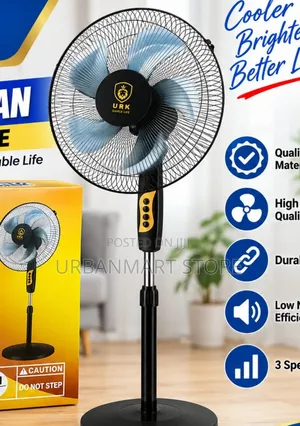 URK 16 Inch Oscillating Stand Fan