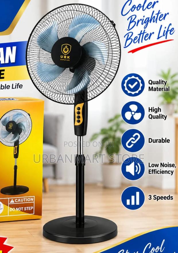 URK 16 Inch Oscillating Stand Fan - thumbnail 2
