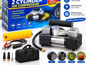 2-Cylinder Air Compressor Tyre Inflator
