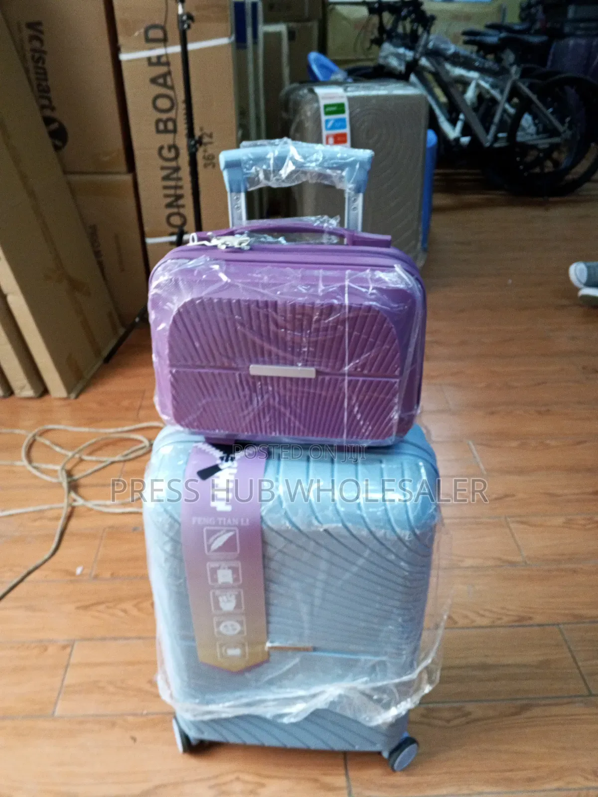2 in 1 Luxurious Unbreakable Rubber Suitcase