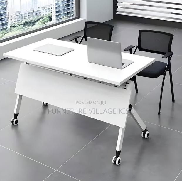 Office Table; 140cm Movable Foldable Training Table - main view