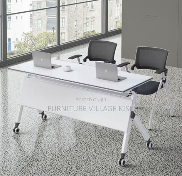 Office Table; 140cm Movable Foldable Training Table - thumbnail 5