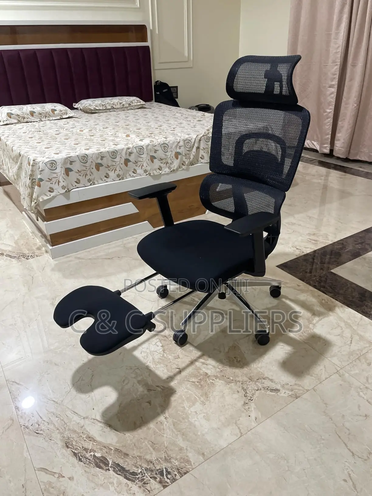 Orthopedic High Back Seat With Footrest
