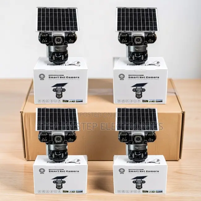 Outdoor Security Instant Alerts 20MP 4G PTZ Triple Lens Solar Cameras