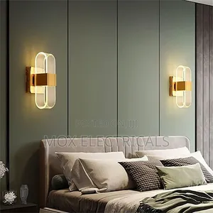 Acrylic Wall Lamp Black/Gold
