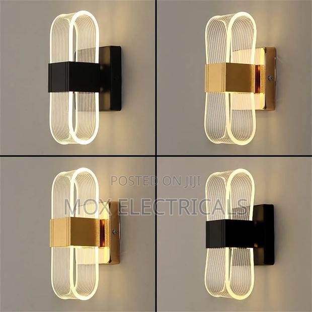 Acrylic Wall Lamp Black/Gold - thumbnail 6