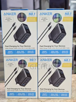 Anker 140W 4-Port Fast Charger (PD 3.1) With Smart Display