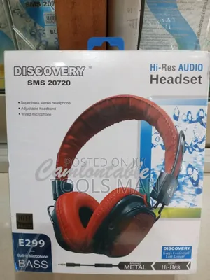Discovery Hi-Res Wired Headphones Red E299.
