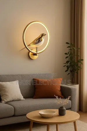 LED Bird Ring Wall Light