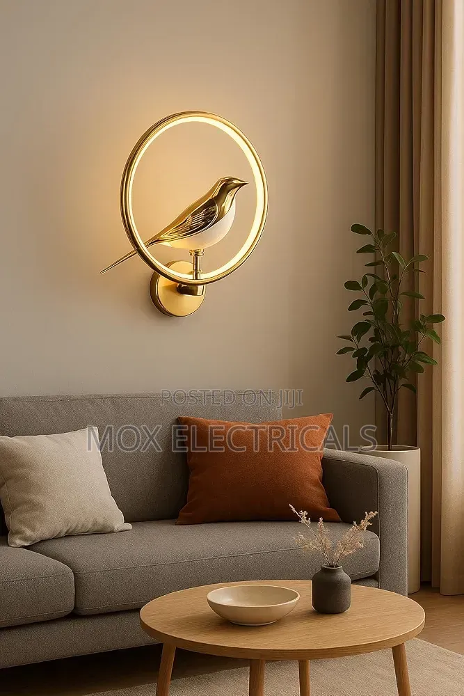 LED Bird Ring Wall Light