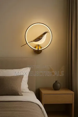 LED Bird Ring Wall Light