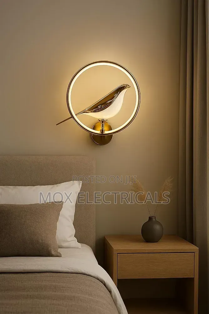 LED Bird Ring Wall Light
