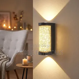 Modern Crystal Effect LED Wall Light for Bedroom and Living Room