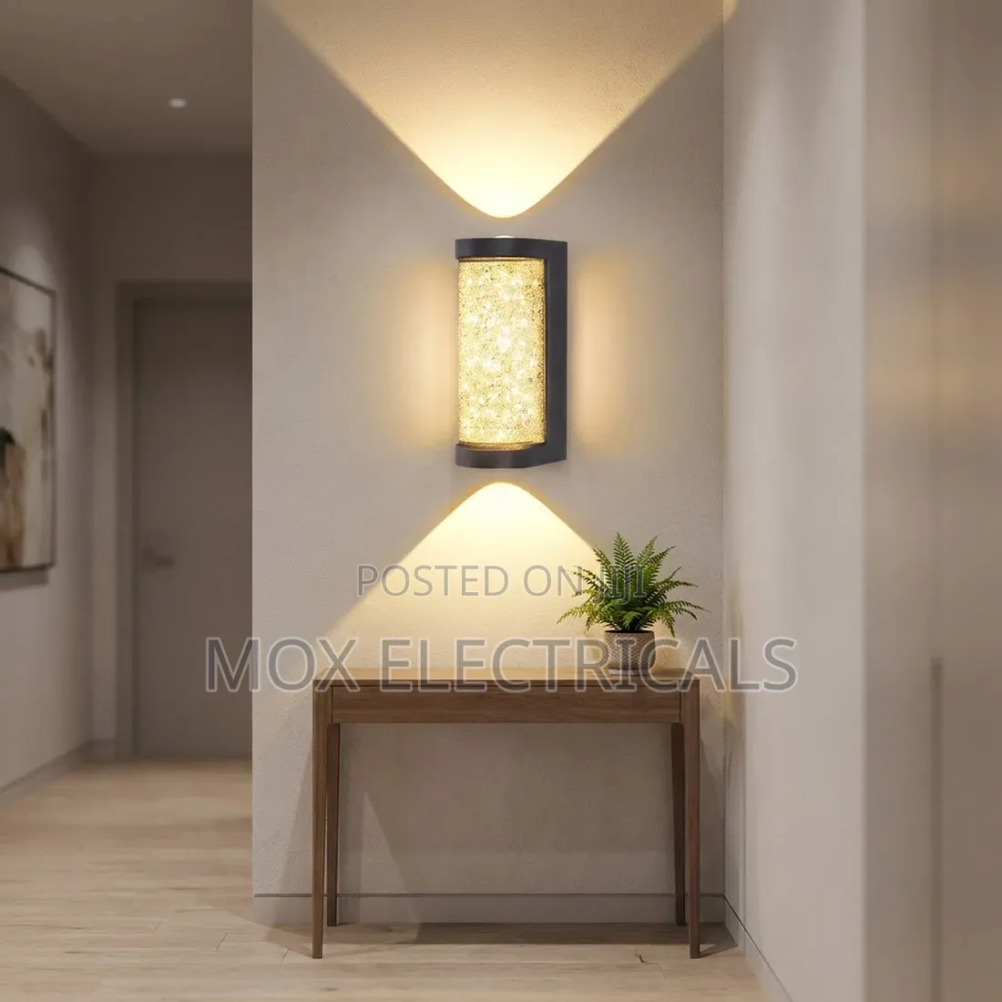 Modern Crystal Effect LED Wall Light for Bedroom and Living Room