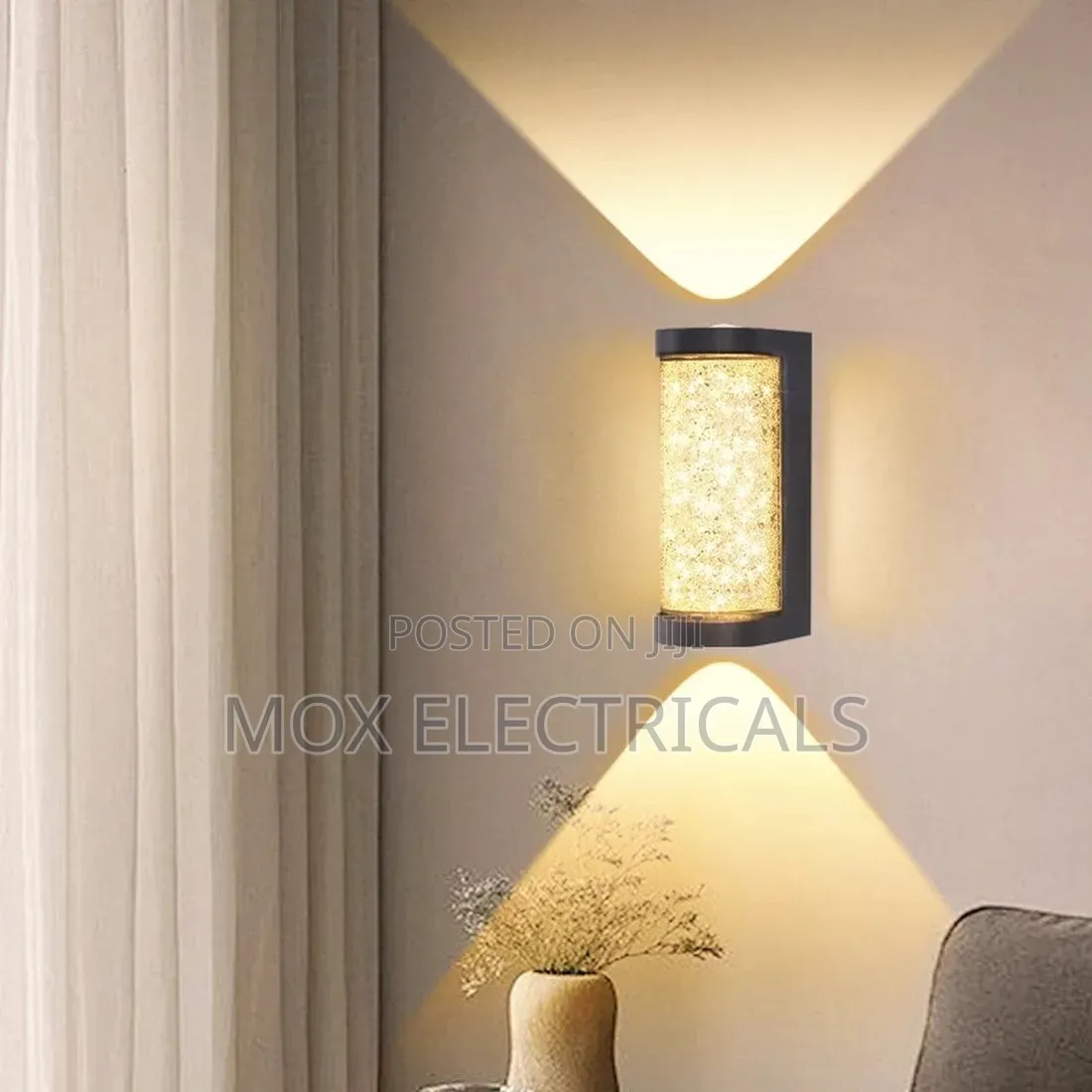 Modern Crystal Effect LED Wall Light for Bedroom and Living Room