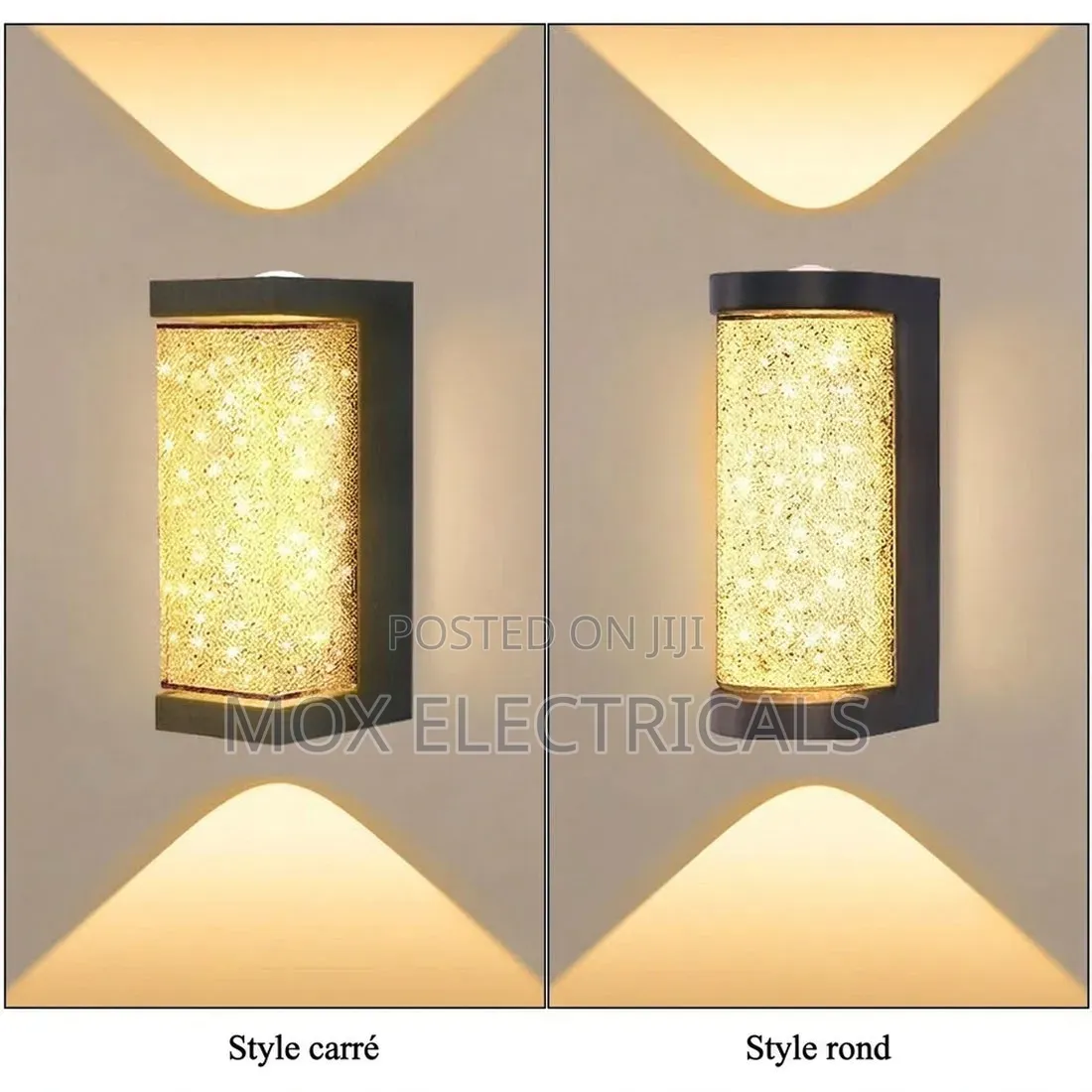 Modern Crystal Effect LED Wall Light for Bedroom and Living Room