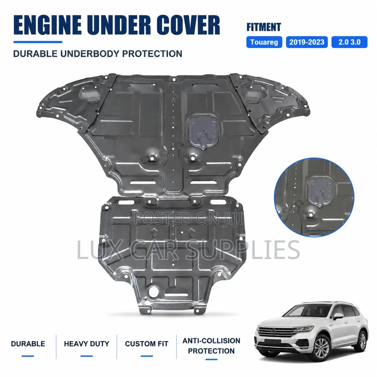 Volkswagen Touareg 2019-2023 Heavy Duty Manganese Steel Sump Guards