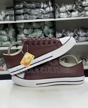 Faux Leather Rubber Shoes X Converse