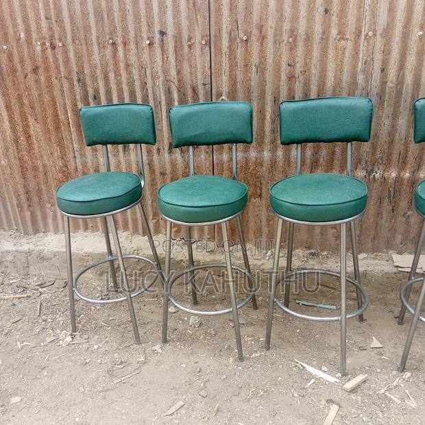 Silver Powder Coating High Stools - thumbnail 3
