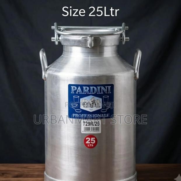 25L Pardini Aluminium Milk Storage Can - main view