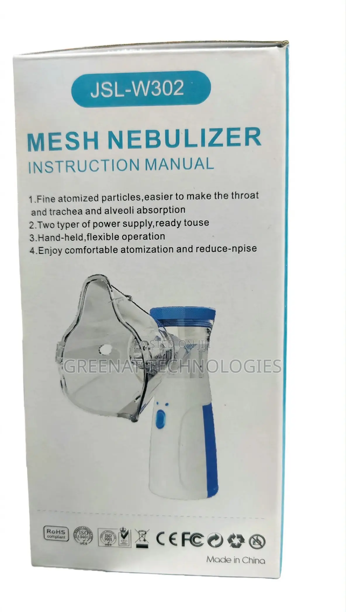 Portable Mesh Nebulizer Quiet Inhaler Adults Kids Rechargeable