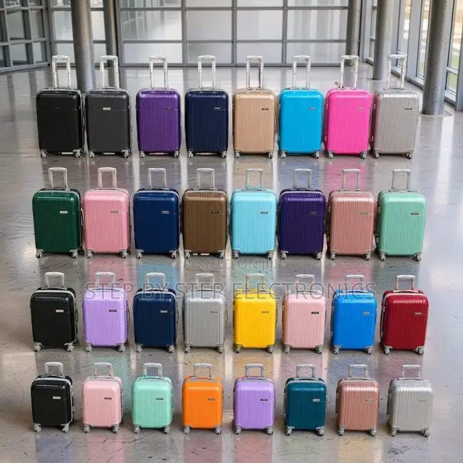 Durable Lightweight 3-in-1 Unbreakable Rubber Plastic Suitcase Bags