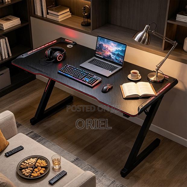 Office Table: Modern LED Gaming Desk - thumbnail 5